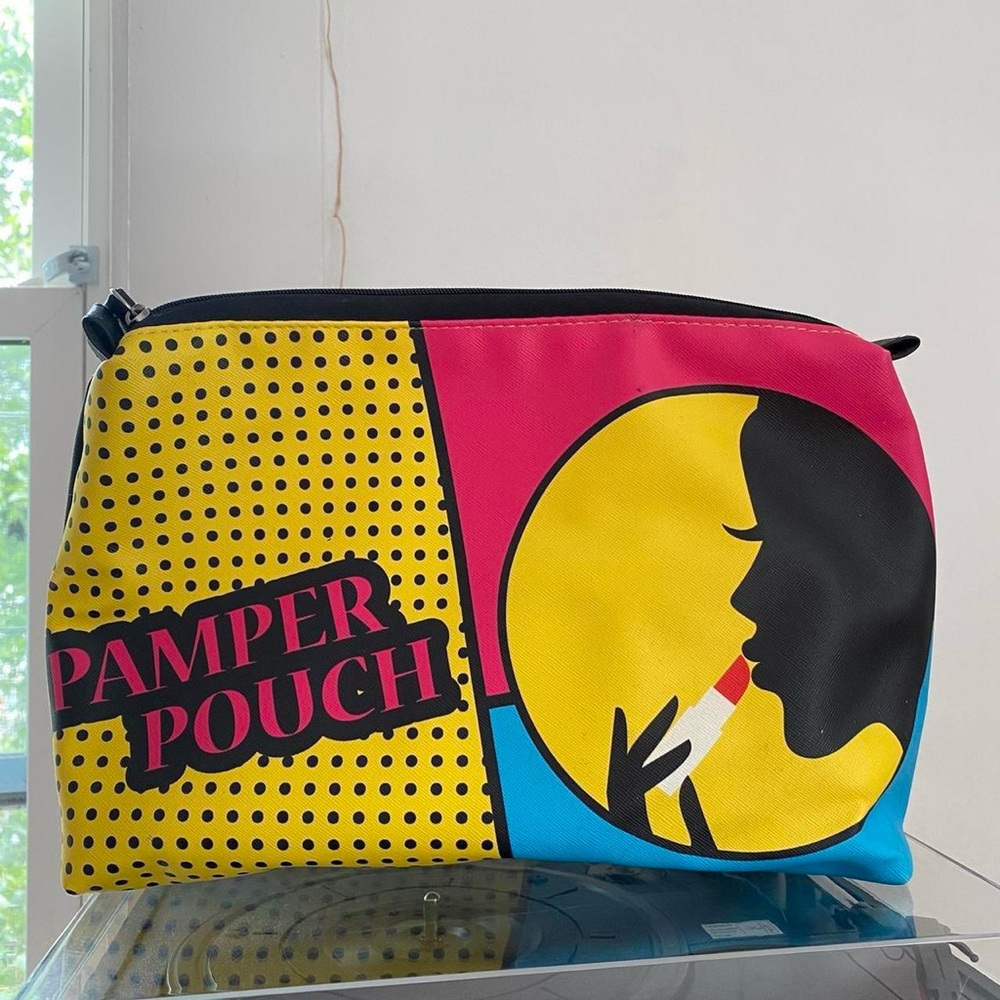 Pamper Pouch Colorful Comic Pop Art Women's Make Up Travel Toiletries Zipper Bag